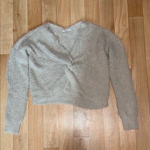 Women's Gray Knitted Sweater